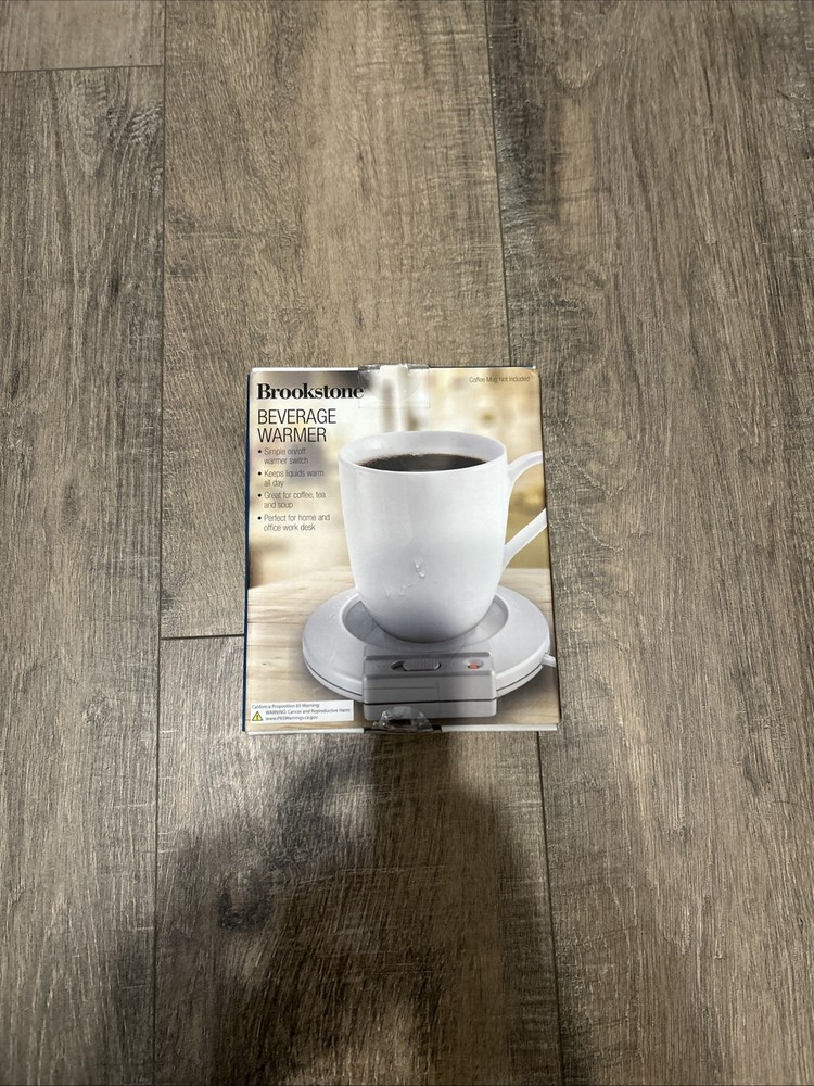 Brookstone Beverage Warmer New For Coffee, Tea Cup Mug