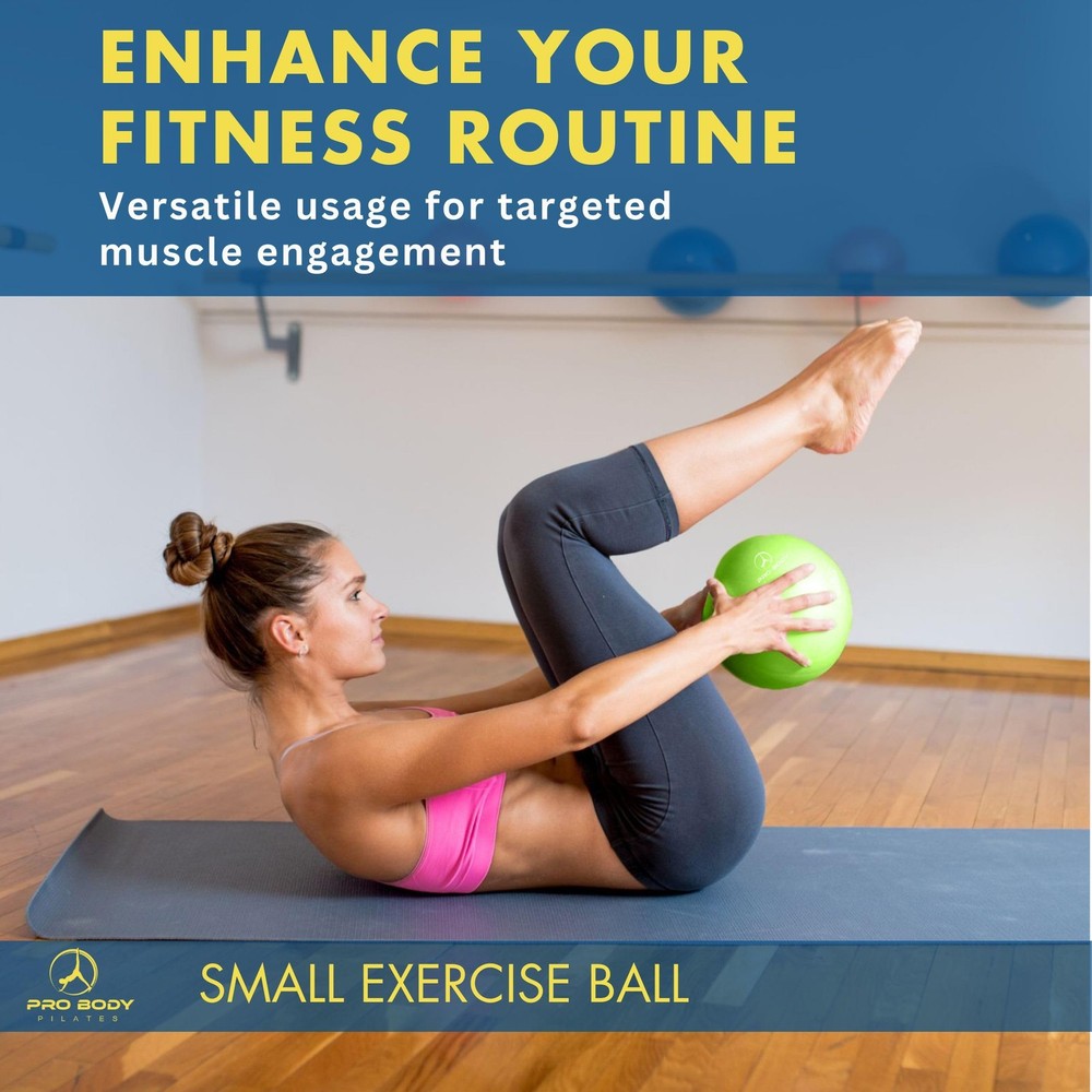 Ball 9 Inch Small Exercise Ball for Stability, Barre, Core, Ab Workouts, Yog...