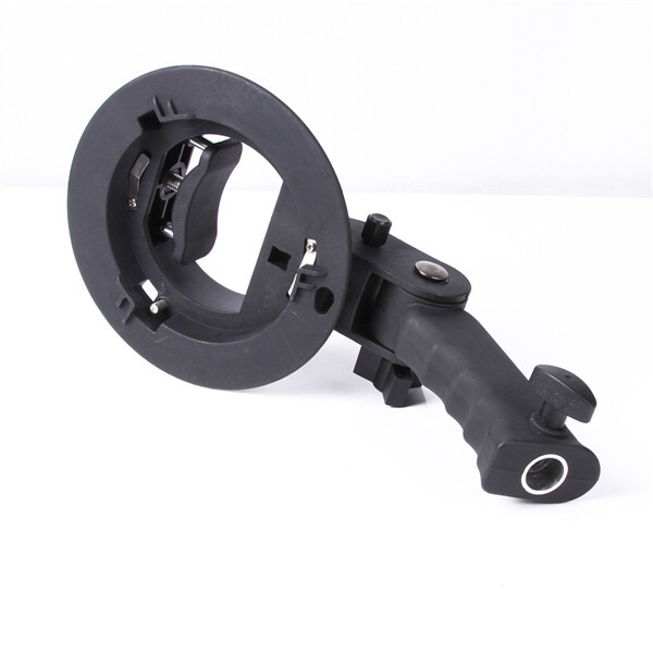 PRO Handheld Grip S-Type Bracket Bowens Mount Holder for Speedlite Flash Softbox