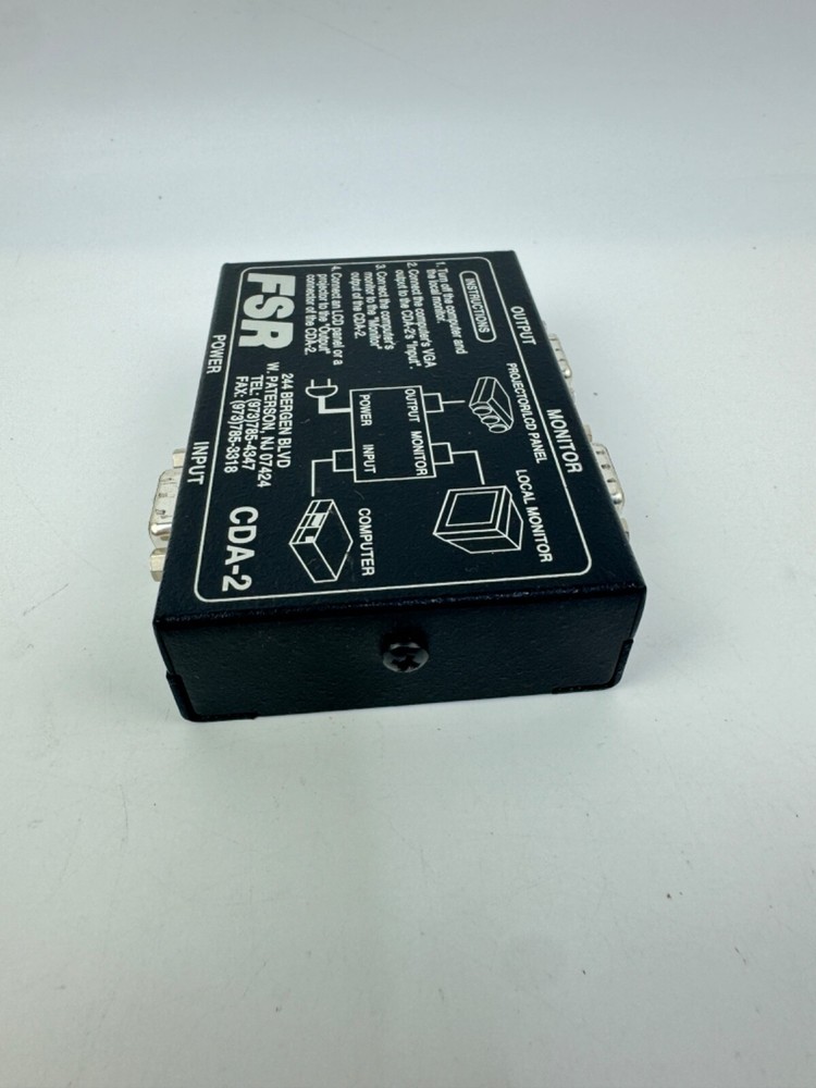 FSR CDA-2 Computer Video Distribution Amplifier w/ Power Supply