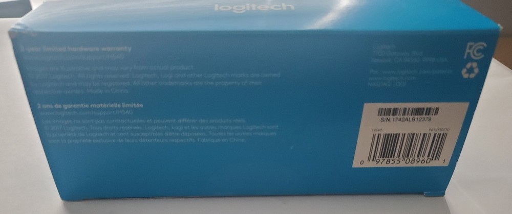 Logitech H540 USB Computer Headset w/Mic - Black