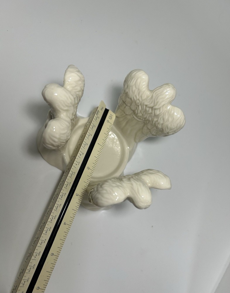 Three Angels Ivory Ceramic Column Candleholder