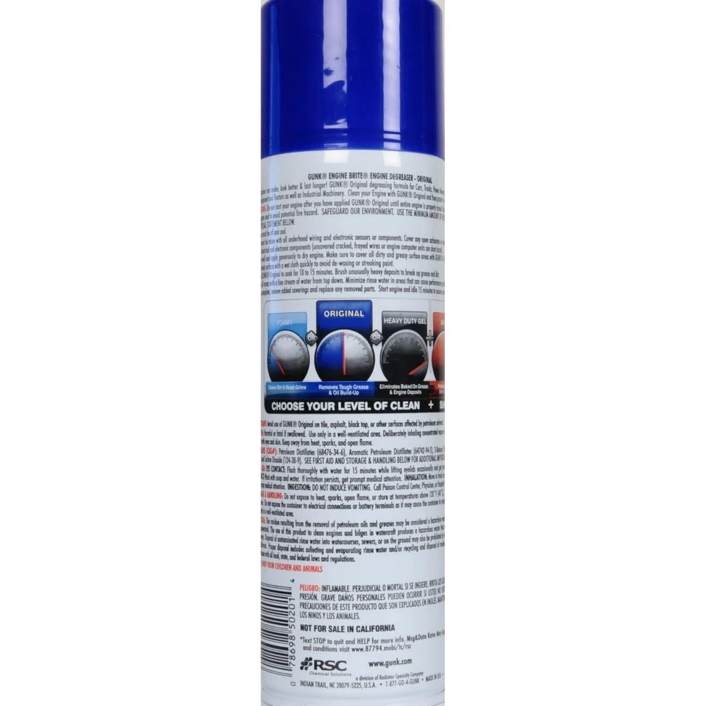 Gunk EB1CA Engine Degreaser, Penetrant, 15 oz, Multiple pack