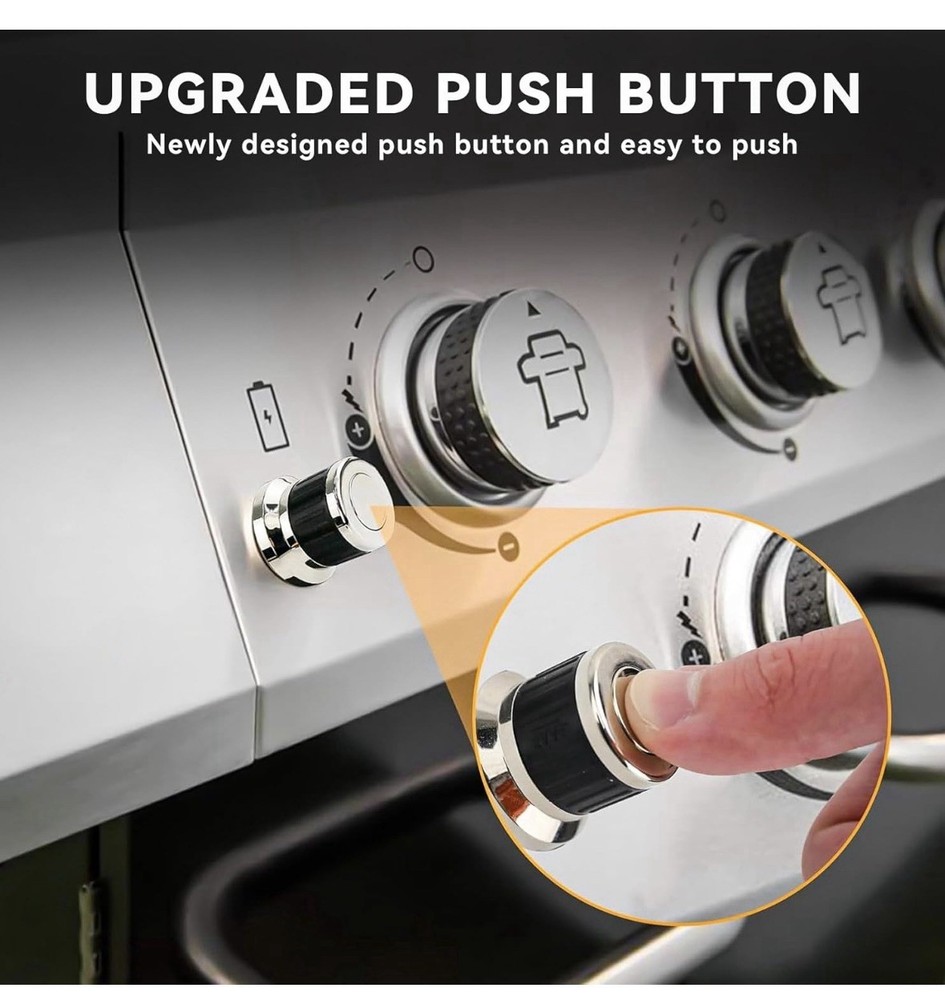 Onlyfire 6 Outlets Universal Spark Generator Tact Push Button Igniter For Grill
