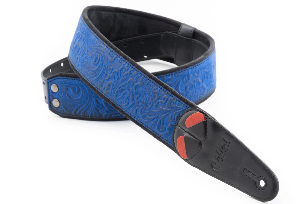RightOn! Mojo Sandokan Blue Guitar Strap
