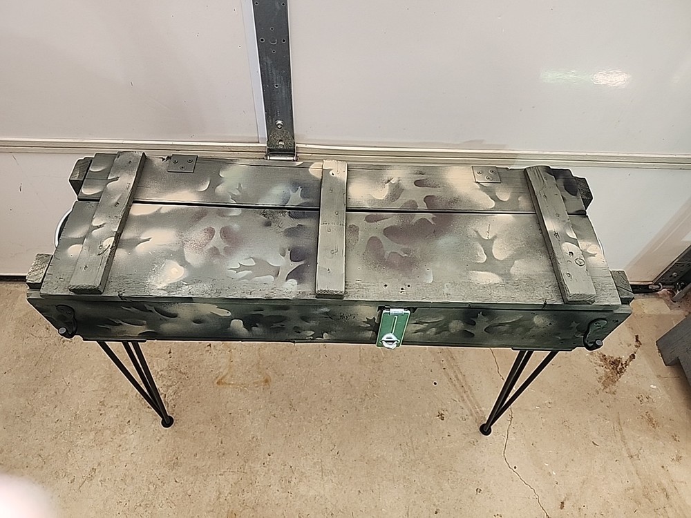 Authentic Viet Nam Era Munition Crate Storage Case,table,locker