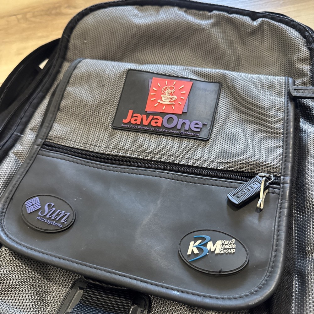 Vintage JavaOne Sun Microsystems 2001 Developer Conference Backpack (Read)