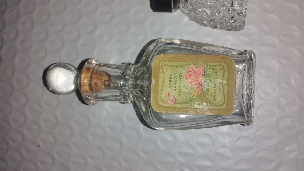Pair Of 2 Antique Empty Perfume Bottles