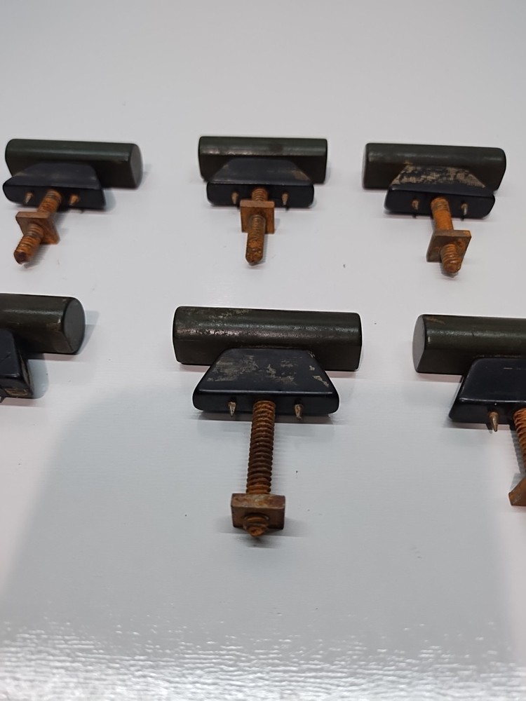 green bakelite door handles or drawer pulls