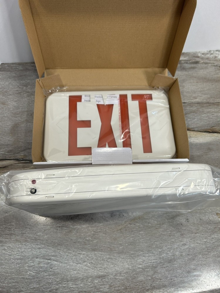 C-Lite LED Single Or Double Side Emergency Exit Lighted Sign, Battery Backup