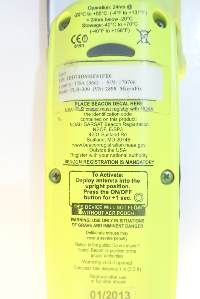 ACR Electronics MicroFix PLB-300 GPS Personal Locator