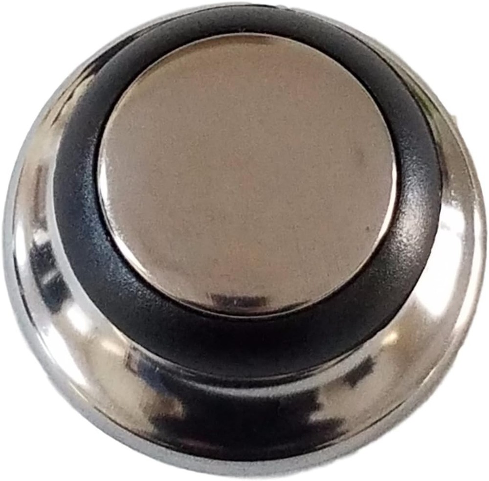 6099 Universal Kitchen Replacement Pot Lid Cover Knob Handle - Black/Silver (1)