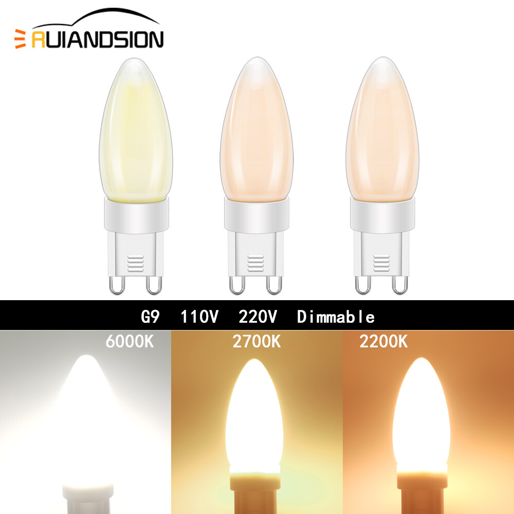 G9 LED Chandelier Light Bulb Table Light 110V 220V 2200K/2700K/6000K Dimmable