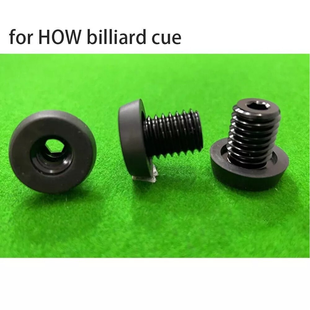 2PCS Pool Cue Back Plug Screw Bottom Bumper Protector for Universal/HOW/PERI US
