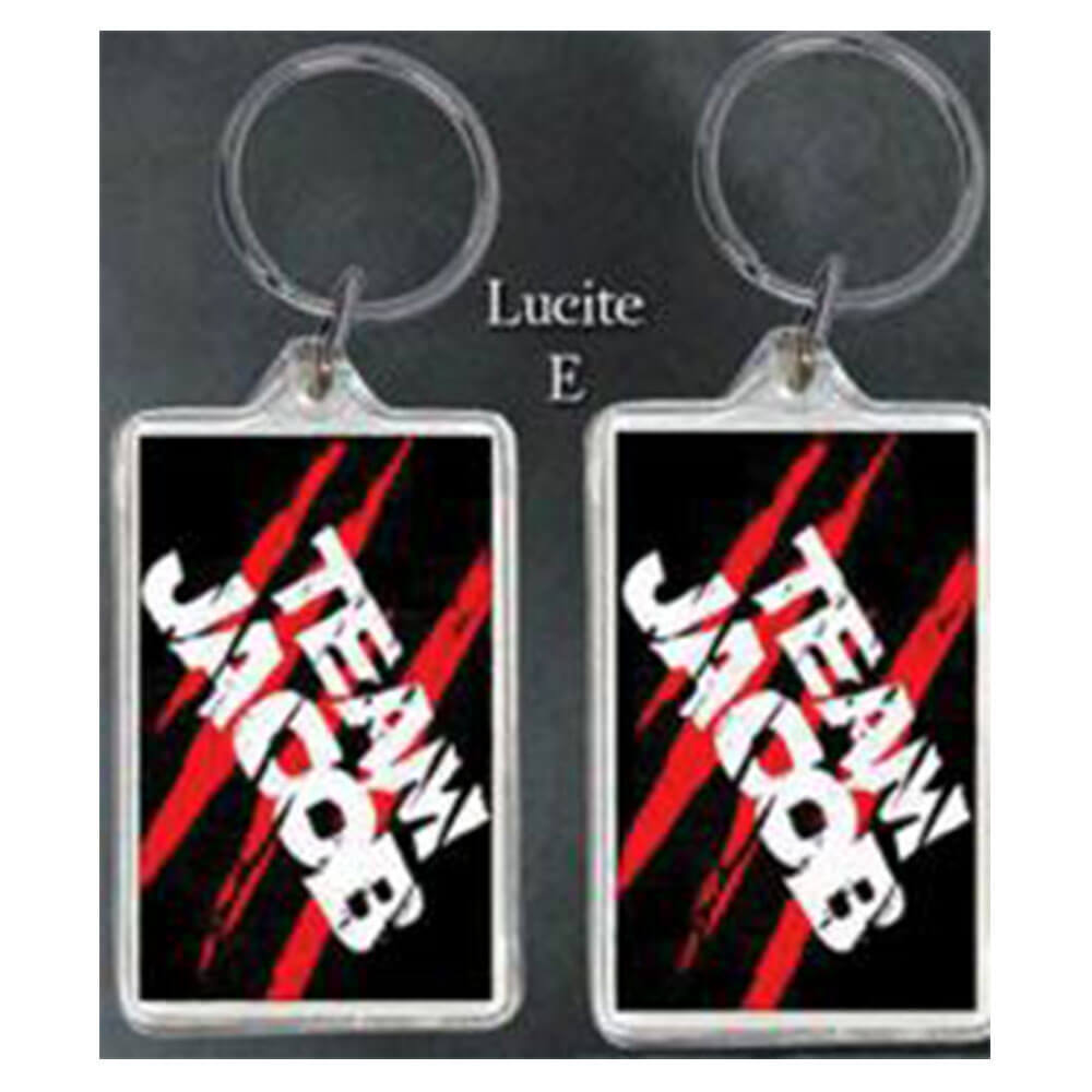 Highly Collectable Excellent Quality Twilight Lucite Keychain e - Team Jacob