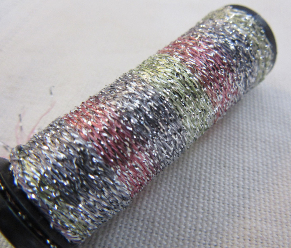 Kreinik Metallics #1500 MISTY RAINBOW ombre thread 15m spool