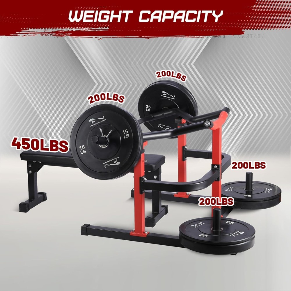 ✨Chest Press Machine with Adjustable Flat Bench & Smooth Bearings,Workout Machin