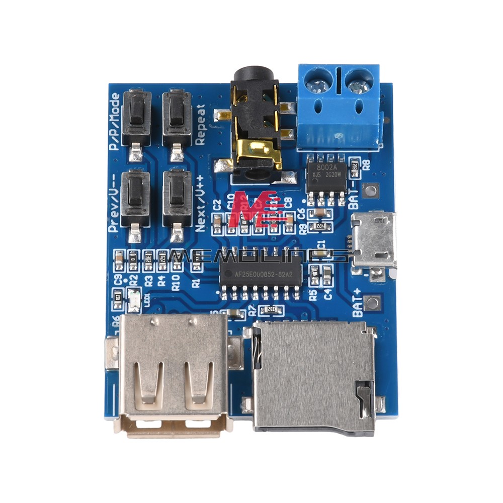 TF Card U-disk MP3 Format Decoder Board Amplifier Decoding Audio Player Module