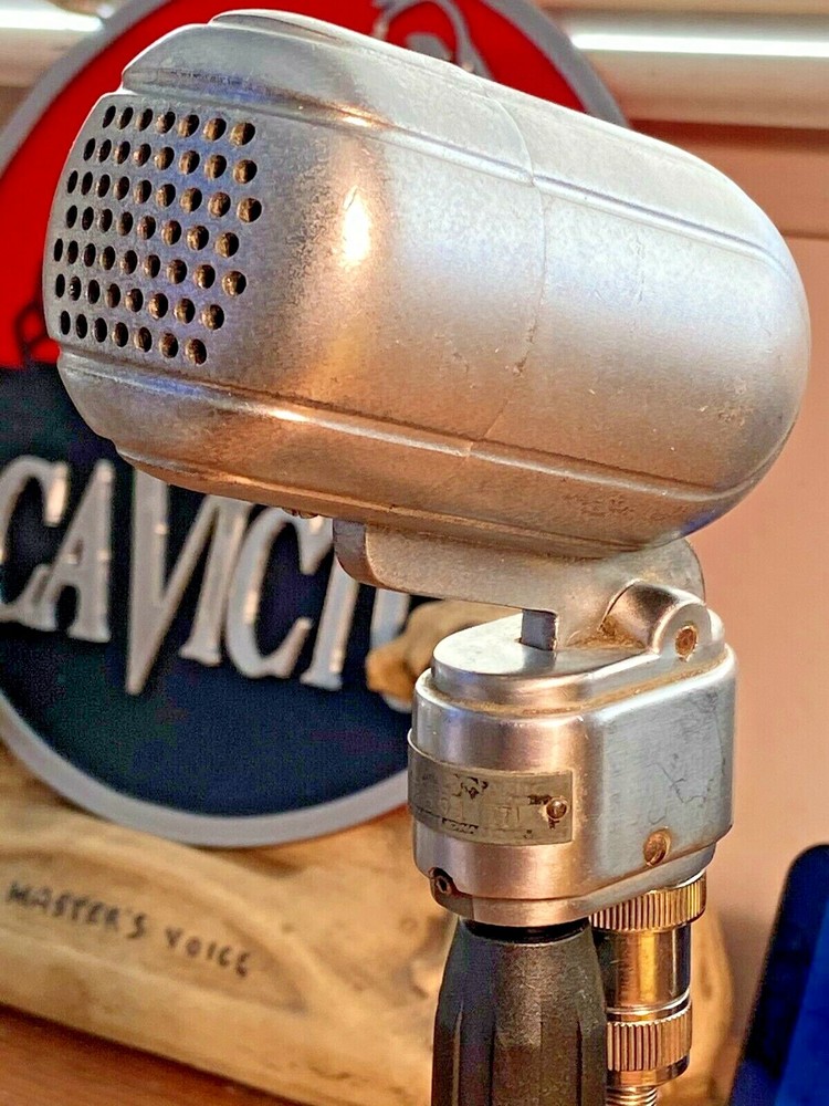 Vintage 1940's TURNER 211 Dynamic Microphone-working with stand & cable