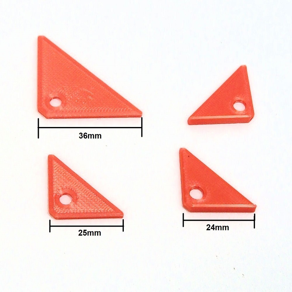 5 pc Mini Hobby Square Triangle Speed Square Tool Set for Small Projects