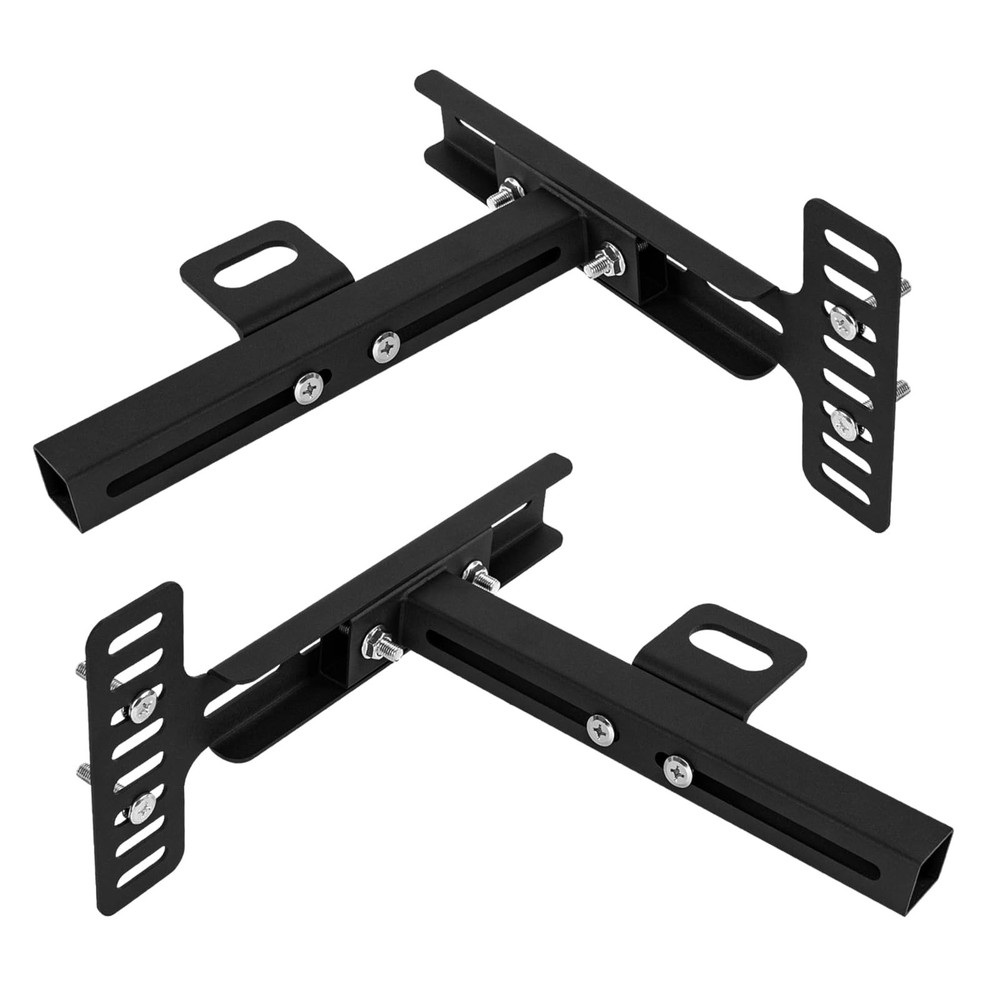 KSWLOR Adjustable Headboard Brackets, Universal Bracket, Bed Black