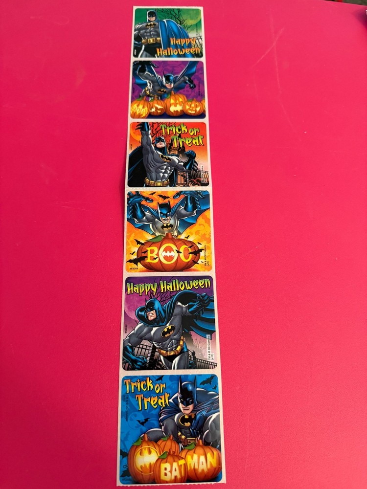 STICKER SHEET: Batman Robin The Joker Dc Comics