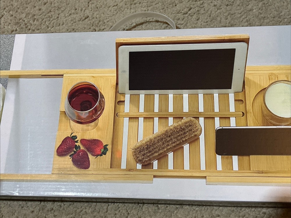 Bath Caddy. “Cleanbath” Bamboo Bath Caddy. Brand New! Unopened Box! Never Used!