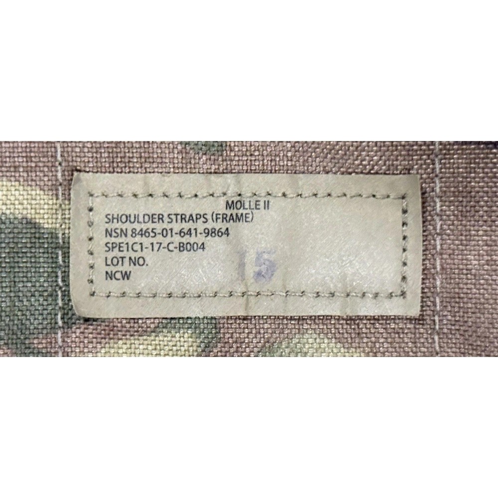 MOLLE II Large Rucksack Shoulder Straps(FRAME) OCP/Multicam USGI