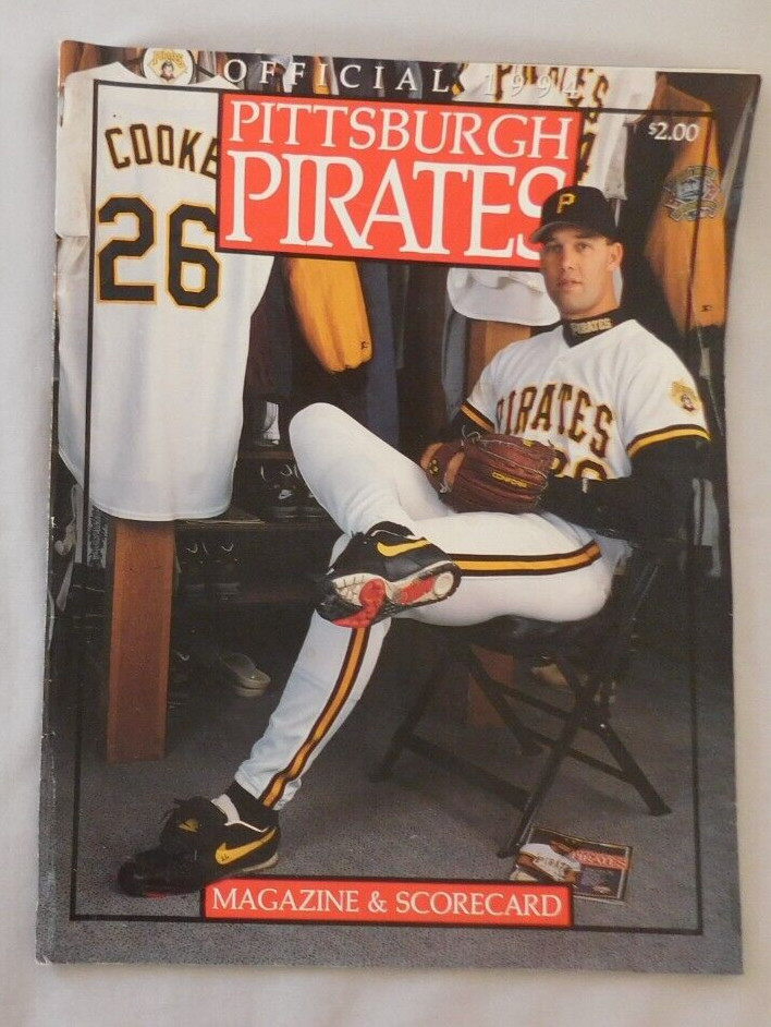 1994 Pittsburgh Pirates Vs Cincinnati Reds Program VG
