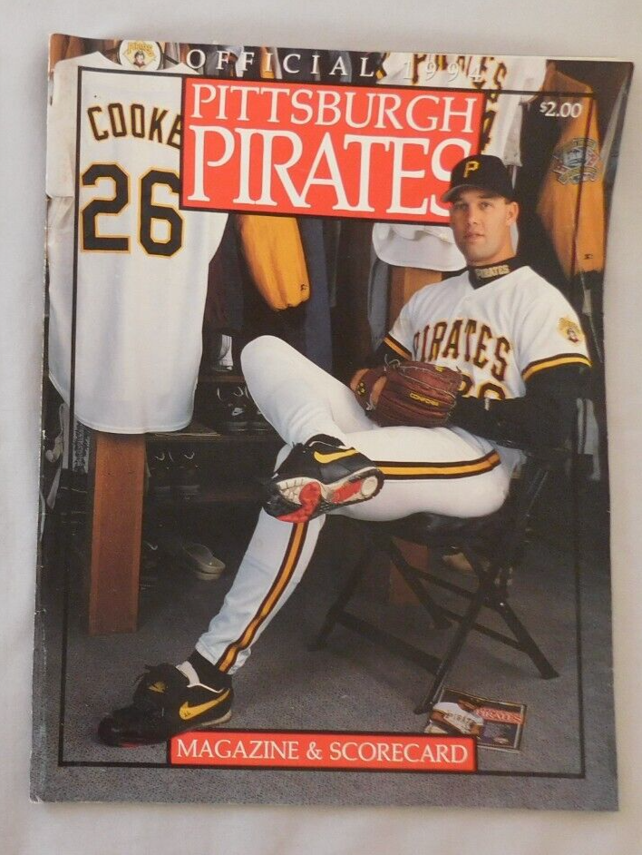 1994 Pittsburgh Pirates Vs Cincinnati Reds Program VG