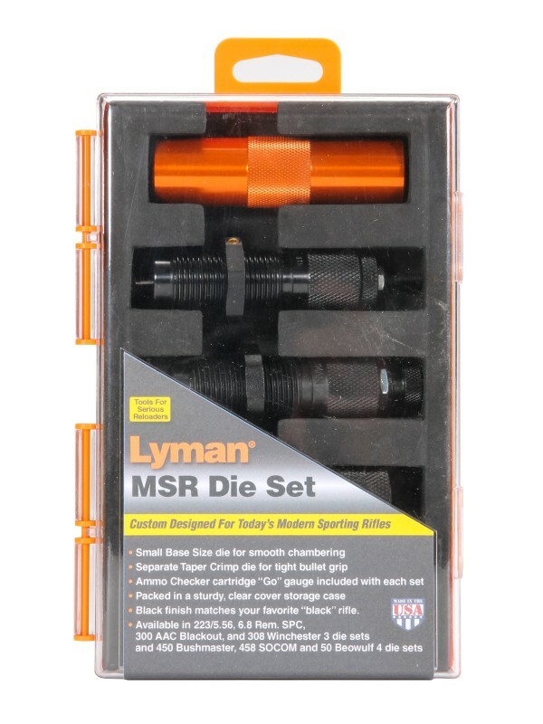 Lyman® MSR Precision Die System, includes Die Set, Ammo Checker, & Shellholder