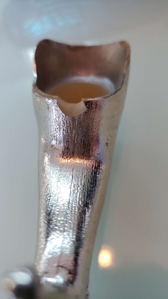 Vintage AVON Patchwork Cologne Peacock Green Tail Perfume Bottle Empty