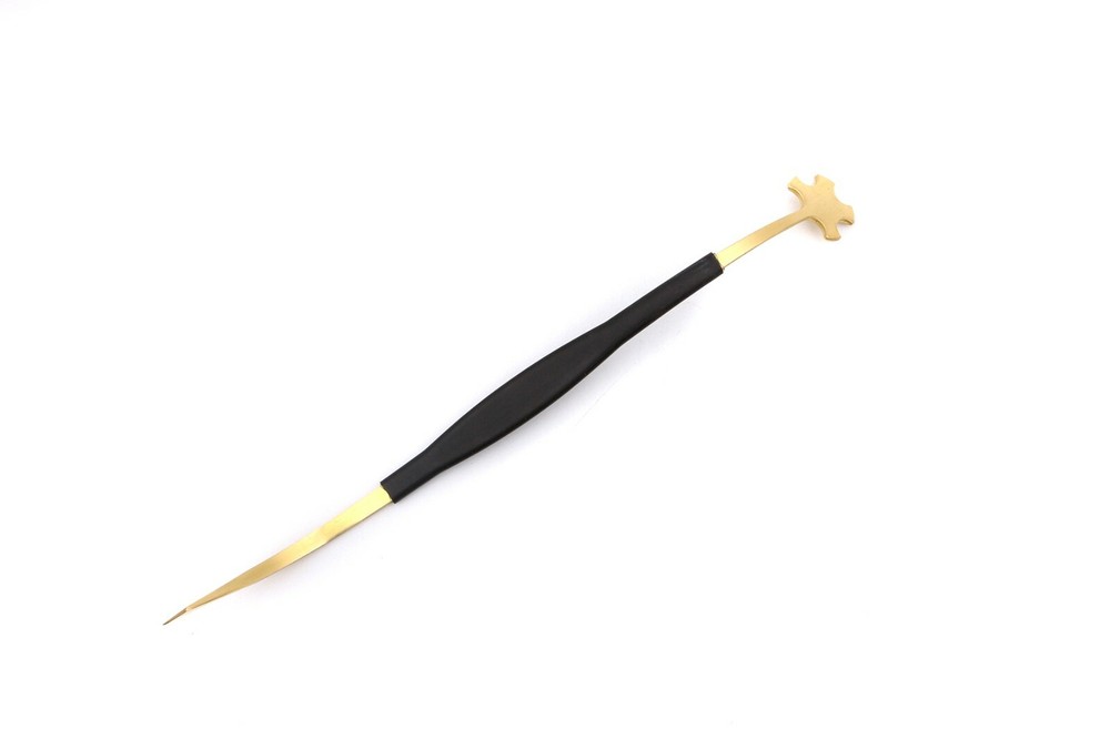 Violin Sound Post S setter W/ Rubber grip protector Luthier Tools Brass