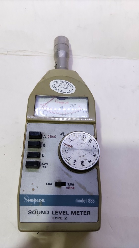 NOT working Simpson 886 sound level meter