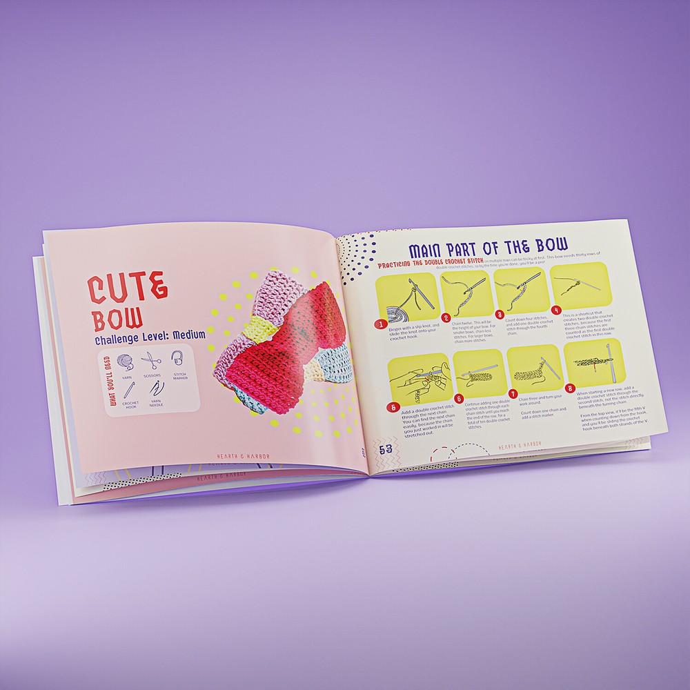 80 Pc Crochet Kit for Beginners- Crochet Yarn,Crochet Hook & Croceht Pattern