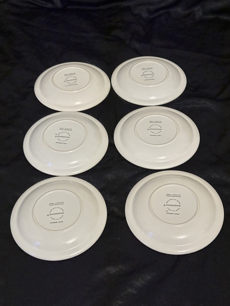 Fruit Sprays sterling (coup shape) pattern by Wedgewood. Setting for 6