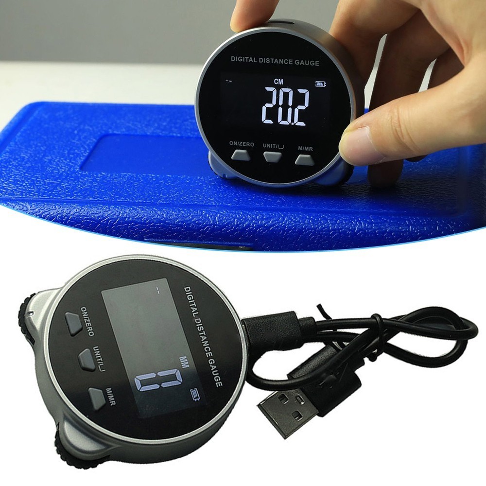 Practical Functions Digital Ruler Rechargeable Battery and LCD Display