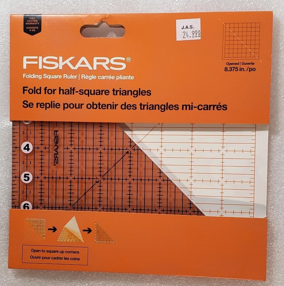 Fiskar Ruler Connector Set #132060 and Folding Square #187680