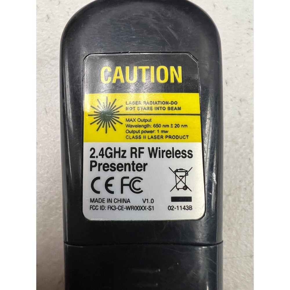 RF 2.4GHz Wireless Presenter USB Remote Control Presentation Mouse Laser Pointer