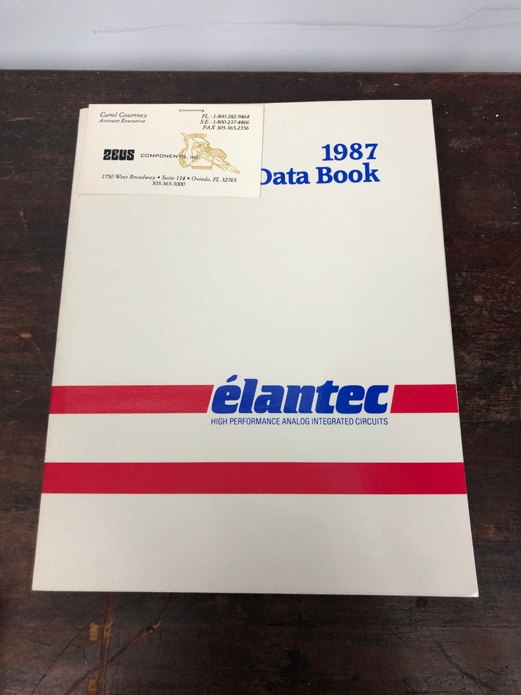1987 Elantec Data Book