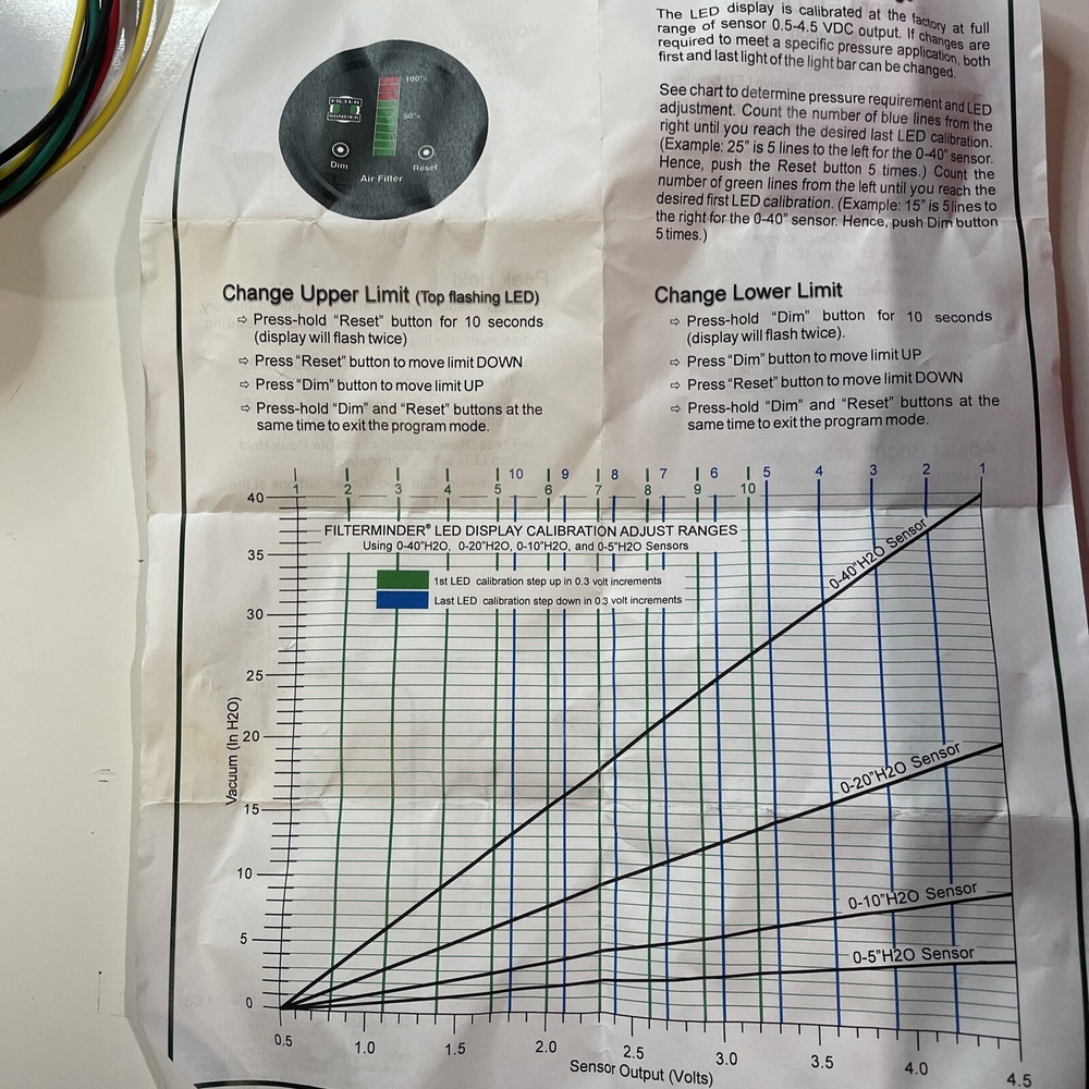 Donaldson Filter Minder led display 0.5 - 45 BDC AIR FILTER