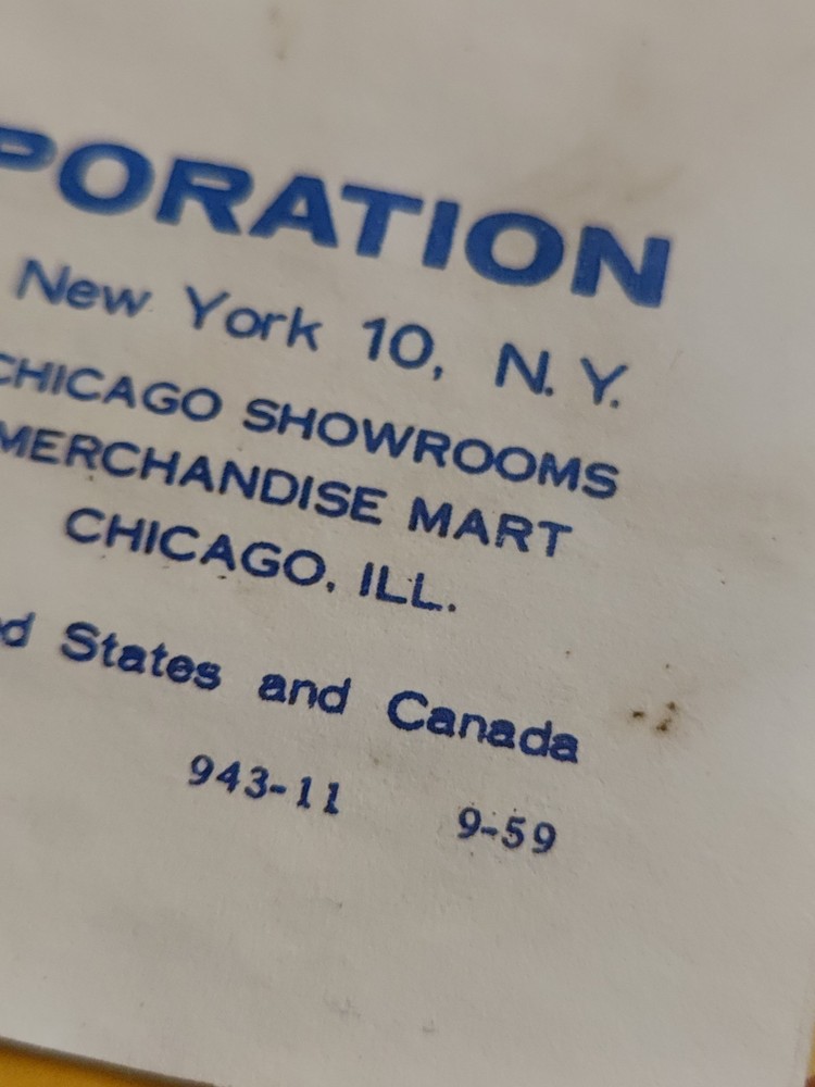 Lionel Number 943 Exploding Bunker Car Instruction Dated 9-59