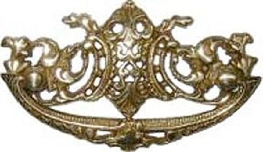 2-7/8" Victorian Style Pull Cast Brass