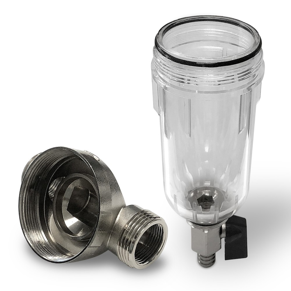 Reusable Whole House Spin Down Pre-Filter to Remove Sediment, Rust, Sand