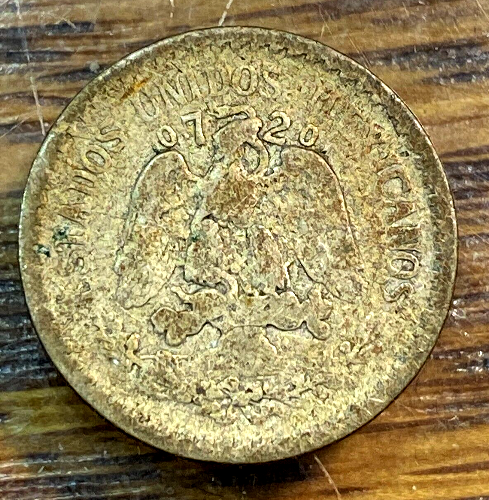 1925 Mexico 10 Centavos Nice Original VF CHN