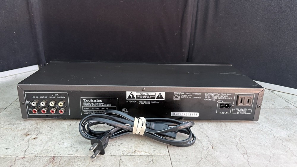 Technics SH-8038 7 Band Stereo Graphic Equalizer *Nice!*