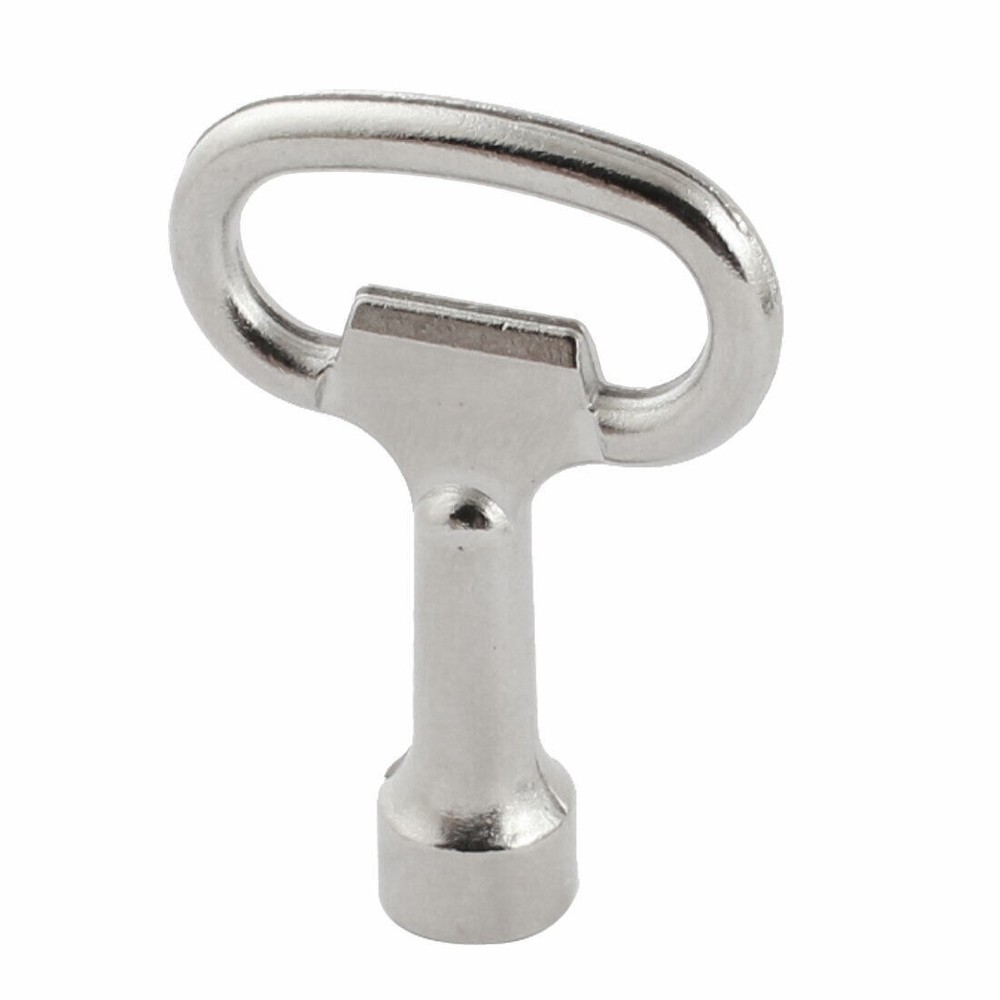 Silver Tone Metal 8mm Square Shape Socket Spanner Key for Panel Lock