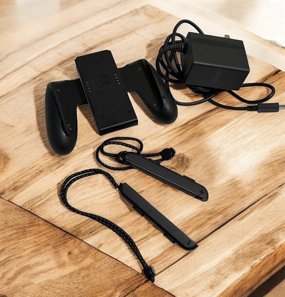 Nintendo Switch Accessory Bundle Joy-Con Grip Straps AC Adapter
