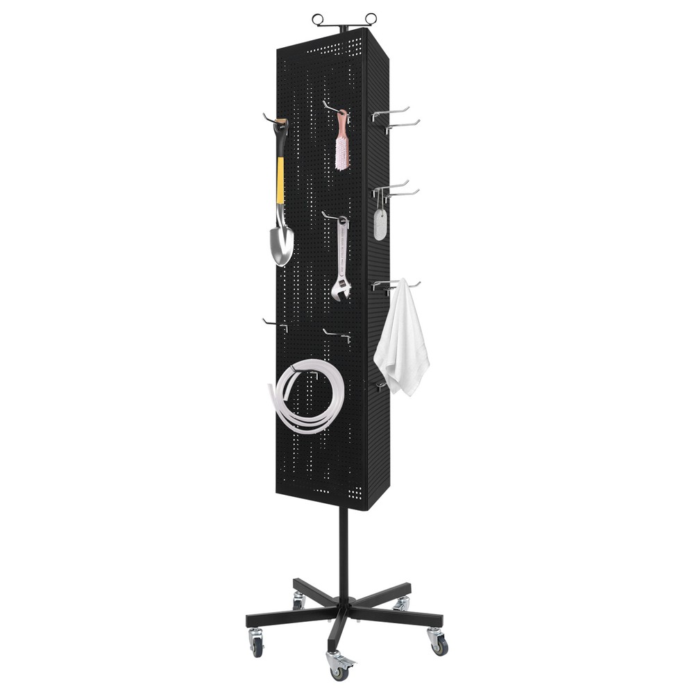 Metal Jewelry Display Stand Mobile Triangular Display Stand DIY Pegboard & Hook