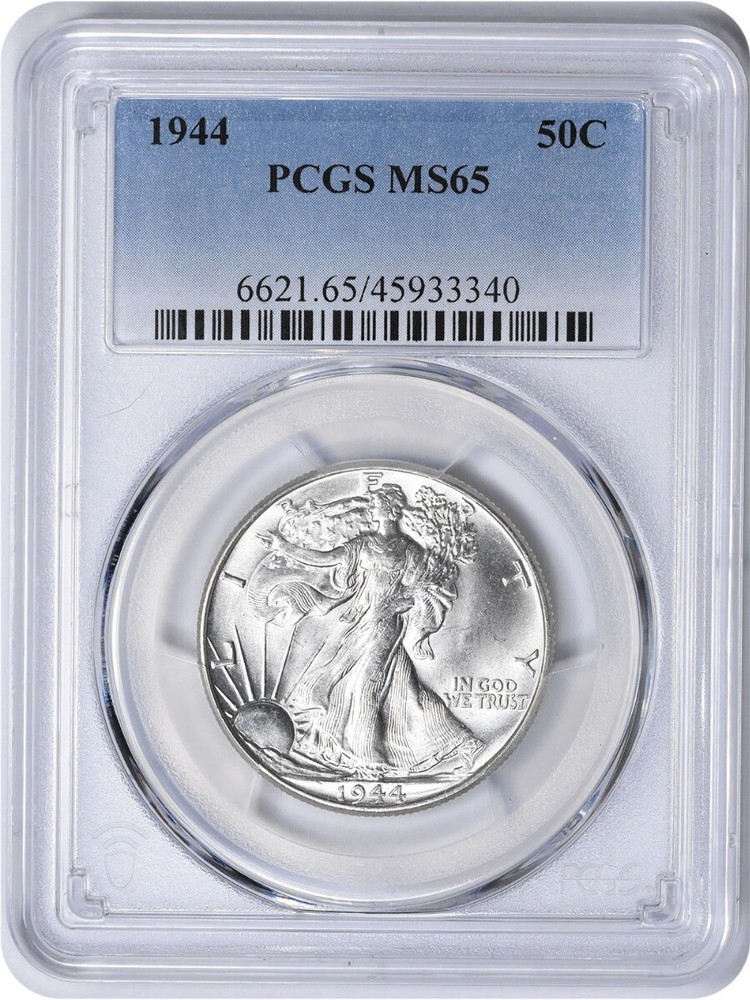 1944 Walking Liberty Silver Half Dollar MS65 PCGS